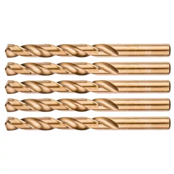 NEO TOOLS punte elicoidali HSS-Co in cobalto per metallo, 12,0 mm, confezione da 5 (DIN 338, angolo punta 135°)