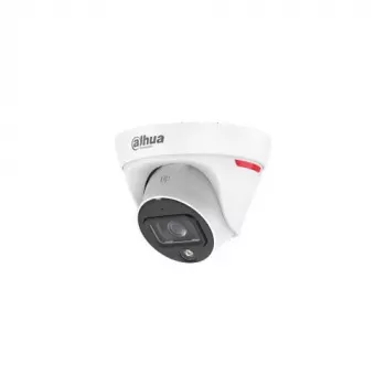 Dahua IPC-HDW1439T1-A-LED-0280B-PRO telecamera di rete turret 4MP Full-Colour Warm LED con microfono integrato, focale fissa 2,8mm, IP67, PoE