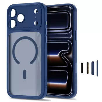 TECH-PROTECT MagPeak custodia MagSafe per iPhone 17 Pro Max / 18 Pro Max, blu scuro opaco