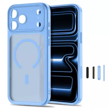 TECH-PROTECT MagPeak custodia MagSafe per Apple iPhone 17 Pro / 18 Pro, azzurro opaco