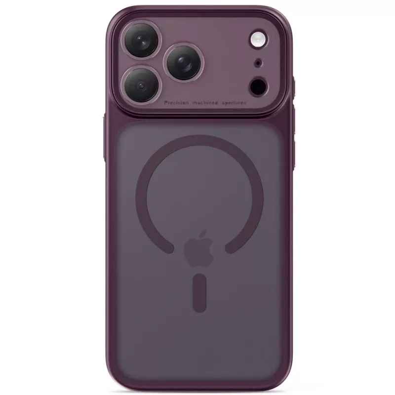 TECH-PROTECT MagPrime custodia MagSafe trasparente per iPhone 17 Pro / 18 Pro - ciliegia scuro opaco