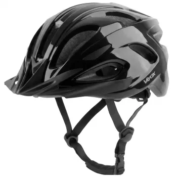 Vayox Speed LED casco bici, nero lucido, taglia L (58-61 cm)