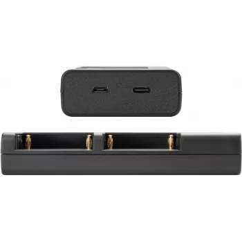 Newell DL-USB-C caricabatterie doppio per batterie NP-F550/770/970 (NL2120)