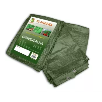 Bradas PL906/10 telo pesante in polietilene blu 12 x 10 m, 60 g/m², impermeabile, resistente ai raggi UV, bordi rinforzati con occhielli in alluminio