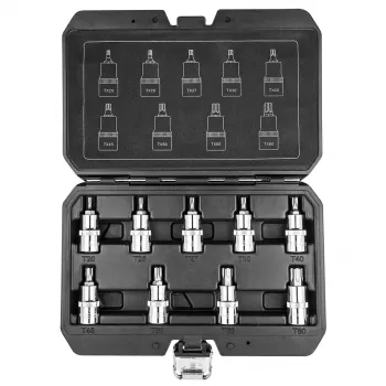 NEO TOOLS Inserti Torx su bussola 55 mm, set da 9