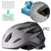Vayox Active Casco da bici con luce LED, bianco-nero, taglia M (54-58 cm)