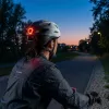 Vayox Active Casco da bici con luce LED, bianco-nero, taglia M (54-58 cm)