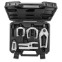 NEO TOOLS Set estrattore testine sterzo 5 pezzi, acciaio forgiato, kit separatore giunti sferici con valigetta in plastica
