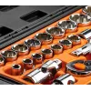 NEO TOOLS Set chiavi a bussola 1/2 pollice, 23 pezzi, acciaio cromo-vanadio, DIN 3124