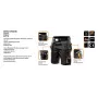 NEO TOOLS Shorts da lavoro HD con tasche rimovibili, taglia LD/54, Ebony