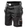 NEO TOOLS Shorts da lavoro HD con tasche rimovibili, taglia LD/54, Ebony