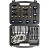 NEO TOOLS TOP-11-263 Set tester perdite iniettori Common Rail per motori diesel, kit diagnostico 6 cilindri con adattatori e valigetta