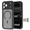 TECH-PROTECT MagPeak Custodia MagSafe trasparente per iPhone 17 Pro / 18 Pro nero opaco