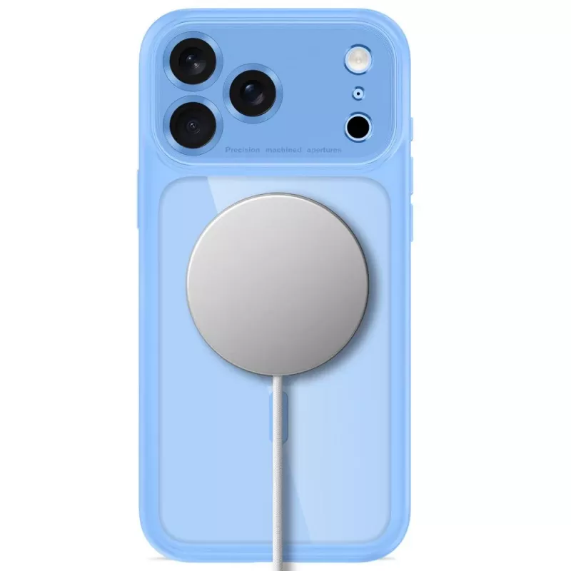 TECH-PROTECT MagPeak Custodia MagSafe trasparente per iPhone 17 Pro Max / 18 Pro Max - Azzurro