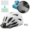 Vayox Speed Casco da bici LED bianco lucido taglia M
