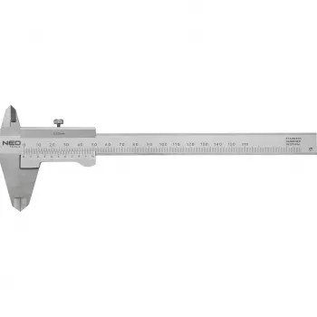 NEO TOOLS Calibro certificato DIN, 150 mm, acciaio inox