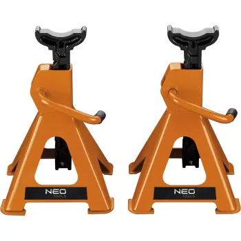 NEO TOOLS cavalletto per sollevamento 3 tonnellate, altezza 295-415 mm, coppia
