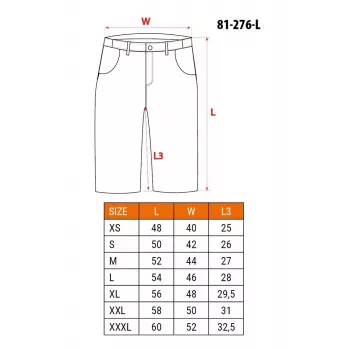 NEO Tools 81-276-L pantaloni protettivi shorts taglia L grigio/nero