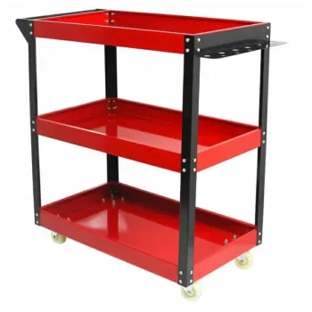 SILVER carrello da officina 3 piani, acciaio, portata 105 kg, 700x350x700 mm