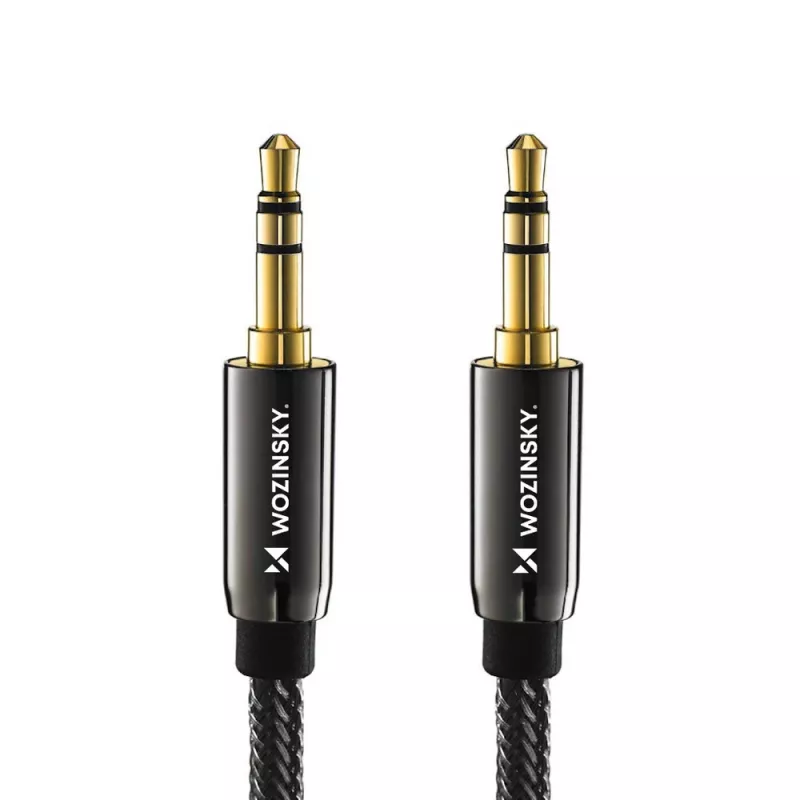 Wozinsky cavo audio AUX 3,5 mm universale 2 connettori jack 1,5 m nero