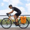 ROCKBROS 30140022003 Borsa impermeabile per portapacchi bici, arancione