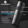 ROCKBROS V9M-1000 luce anteriore da bici ricaricabile USB-C 1000 lumen - nero