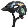 Wozinsky casco da MTB per bambino con visiera rimovibile 52-56 cm - nero