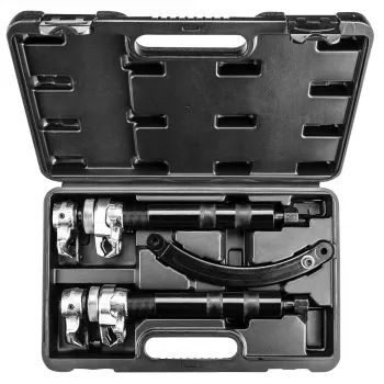 NEO TOOLS TOP-11-796 set tenditore per molle a vite, 2 pezzi, 370 mm, capacità 1200 kg, ganci forgiati, nero ossidato