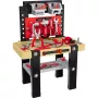 NEO TOOLS Mini set officina giocattolo per bambino 3-in-1 valigia zaino banco da lavoro con oltre 40 accessori, trapano giocattolo, utensili, dadi e viti, per bambini da 3 anni