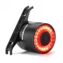 ROCKBROS Q3 Luce posteriore per bici con rilevamento intelligente della frenata - nero