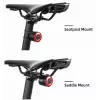 ROCKBROS Q3 Luce posteriore per bici con rilevamento intelligente della frenata - nero