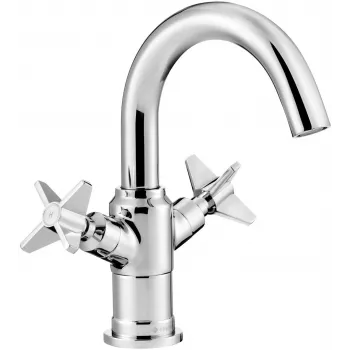 DEANTE Arnika Nero miscelatore monocomando per lavabo con installazione a appoggio, nero opaco