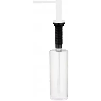 DEANTE dispenser per detersivo con portaspugna, 350 ml, nero