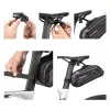 ROCKBROS B69 borsa da sella per bici 1,8L con sistema di chiusura rapida - nero