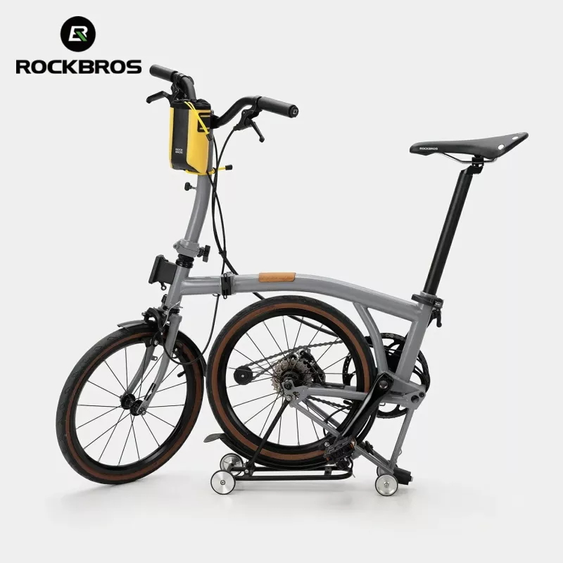 Rockbros AS-162 borsa da manubrio impermeabile per borraccia - gialla