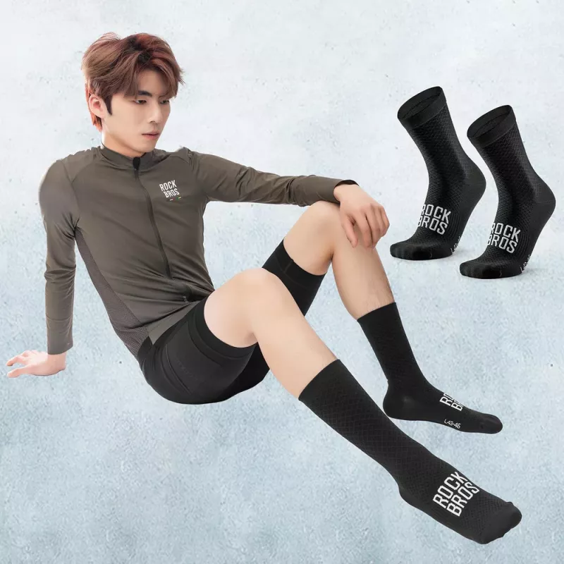 Rockbros Road To Sky calze da ciclismo, nere, EU 39-42