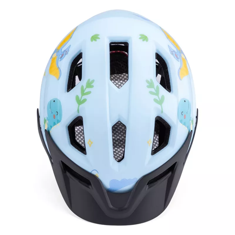 Wozinsky casco MTB per bambino con visiera rimovibile 52-56 cm - azzurro