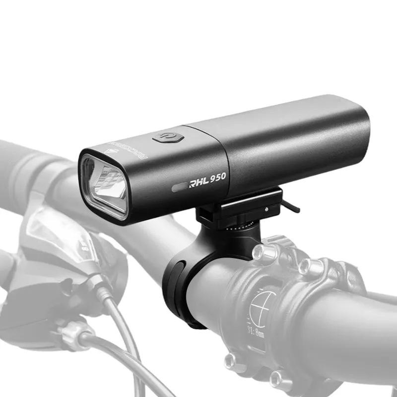ROCKBROS RHL950 luce anteriore per bici 950 lm con batteria rimovibile USB-C - nera