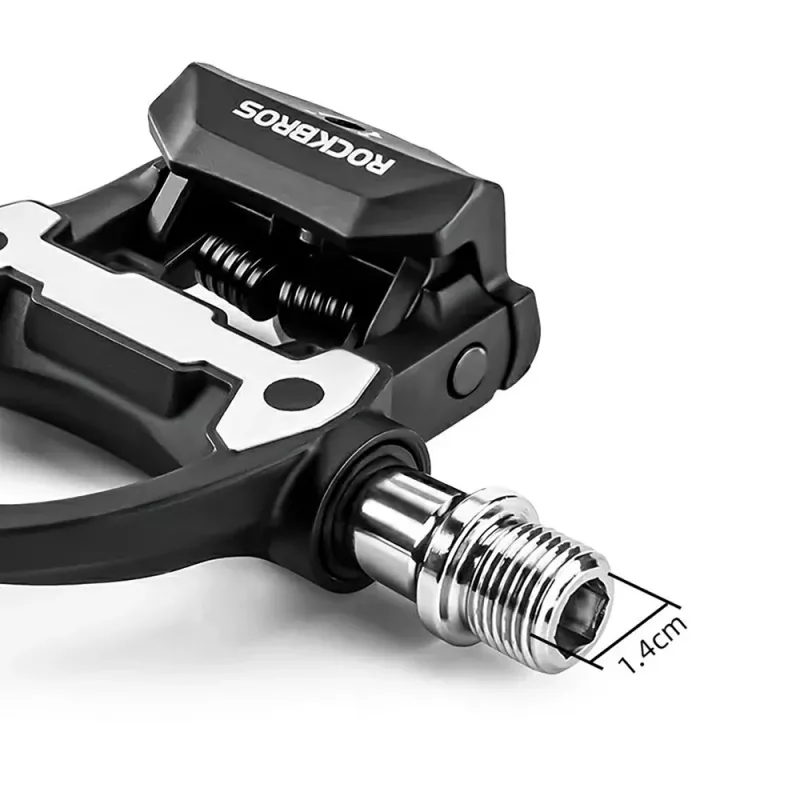 Rockbros P602 pedali a sgancio compatibili SPD-SL per bici da corsa - nero