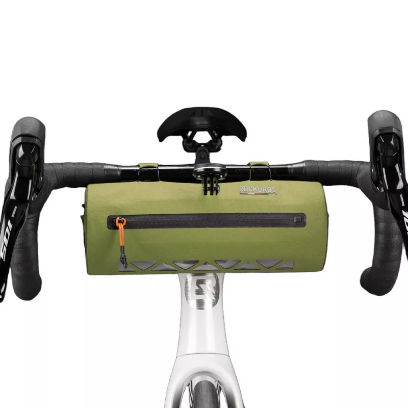 ROCKBROS AS-145 ROAD TO SKY borsa da manubrio per bici impermeabile 2L verde