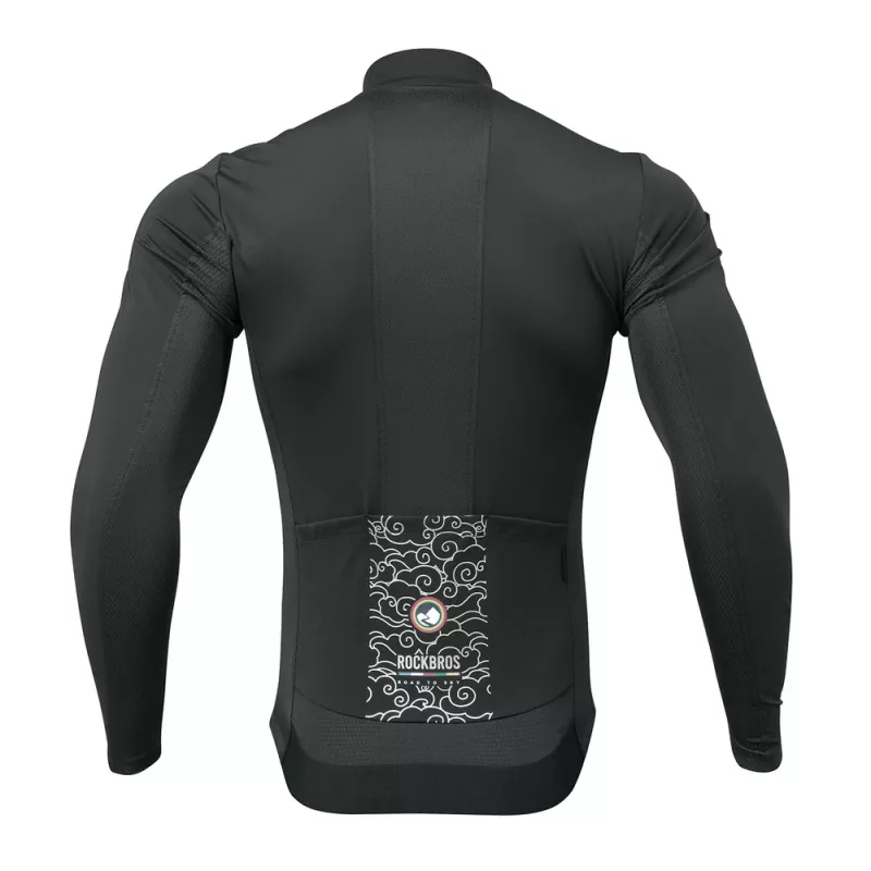 ROCKBROS ROAD TO SKY giacca termica antivento per bici - nero - taglia M