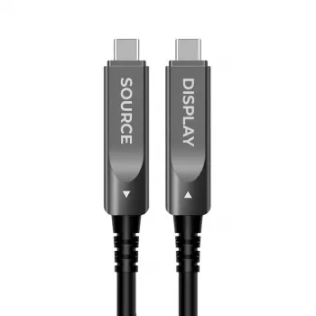 Claroc cavo USB-C ottico attivo 12m 4K@60Hz 60W PD 10Gbps nero