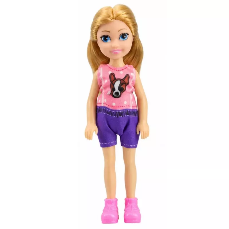 LEAN TOYS set gelateria per bambole, pieghevole, rosa, 33 pezzi
