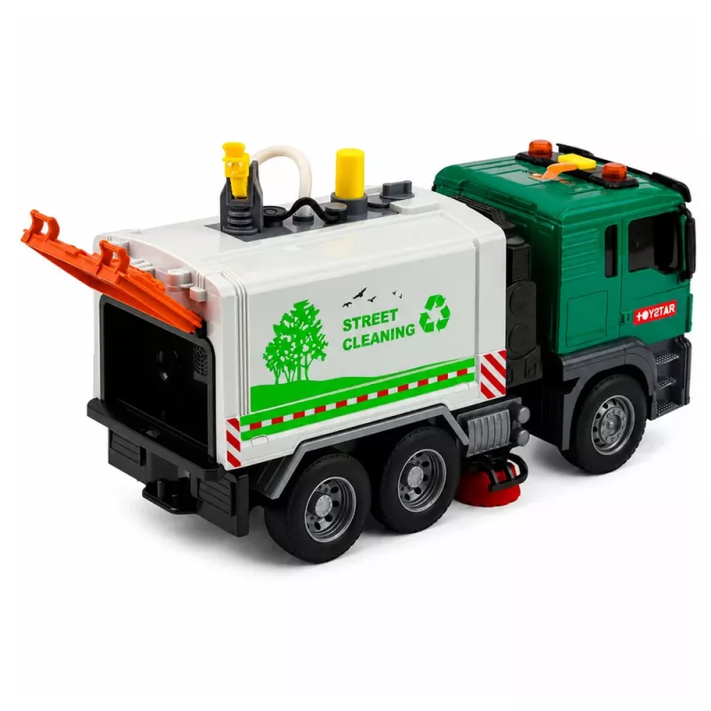 LEAN TOYS spazzatrice stradale con funzione acqua, luci e suoni 1:14