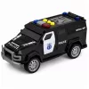 LEAN TOYS auto della polizia veicolo speciale scala 1:32 nero con luce e suono