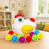 LEAN TOYS giocattolo educativo gallina 12 uova selezionatore impara forme e colori set