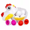 LEAN TOYS giocattolo educativo gallina 12 uova selezionatore impara forme e colori set