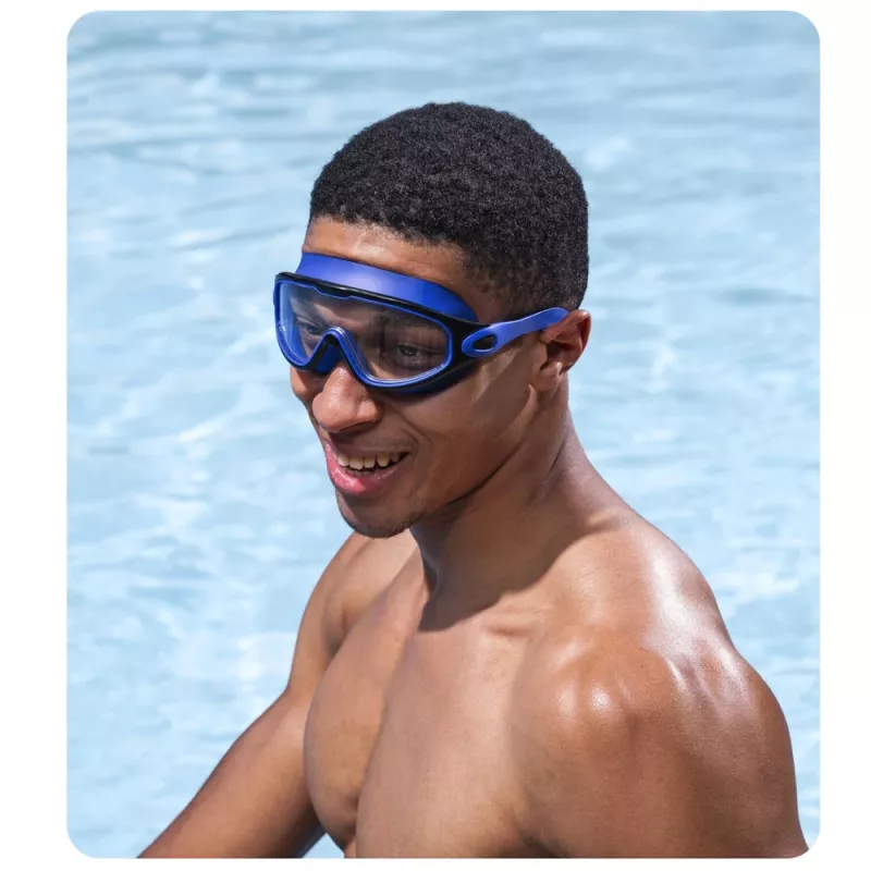 Bestway 21194 Occhialini da nuoto regolabili nero e blu