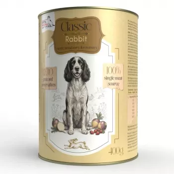 SYTA MICHA Classic Mono coniglio con rutabaga - cibo umido per cani - 400g