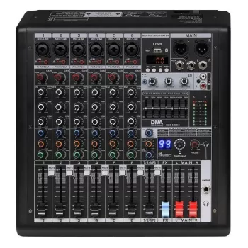 DNA Professional HLC 6 MK2 Mixer audio analogico con 6 canali e 16 effetti digitali